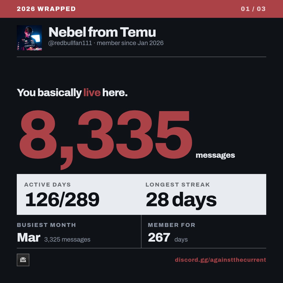 Nebel from Temu's 2026 Wrapped, card 1 of 3